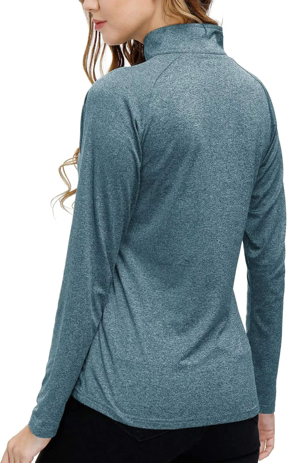 AIRIKE Long Sleeve Golf Polo Shirts for Women Stand Up Collar Thermal Fleece Womens Tank Top