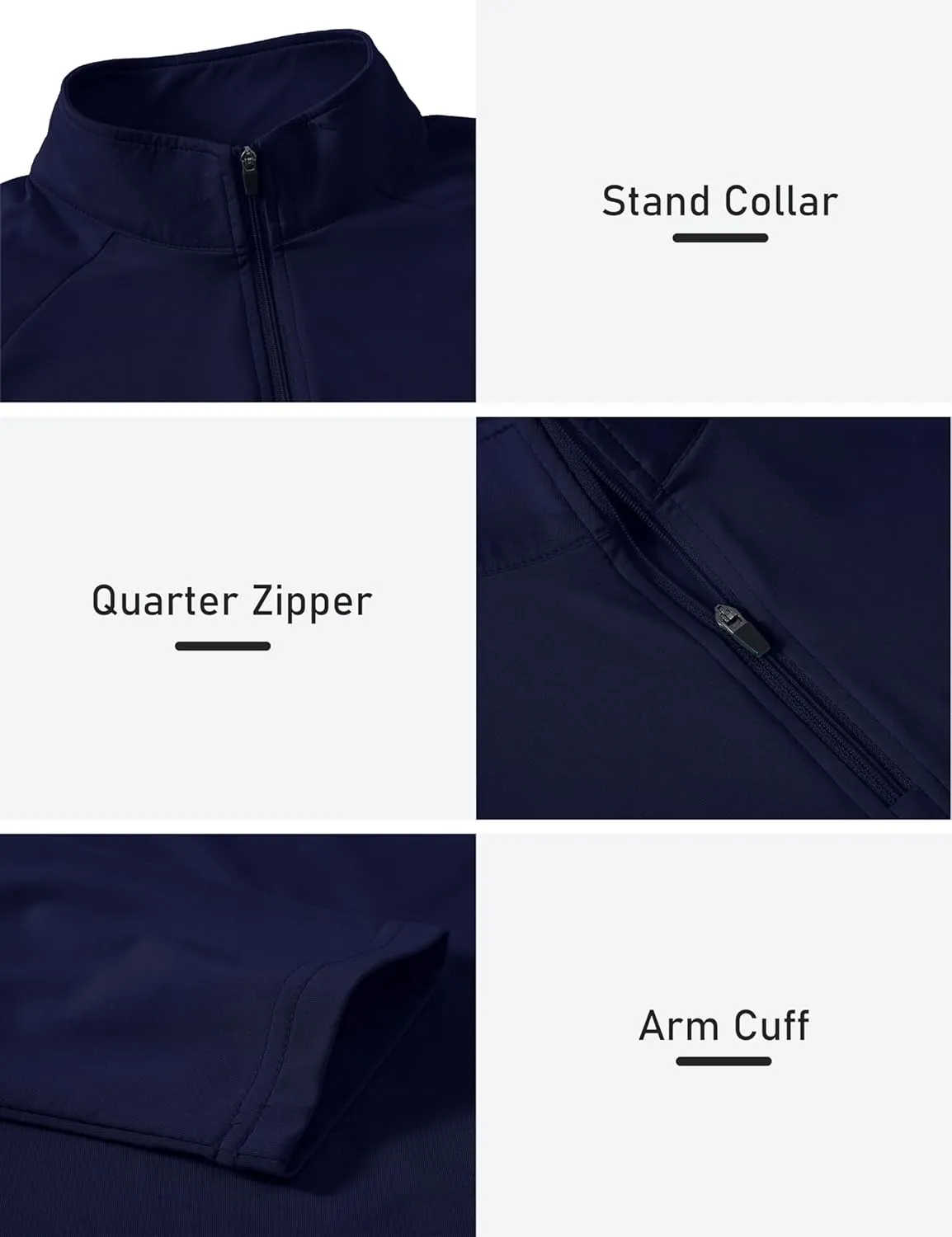 AIRIKE Long Sleeve Golf Polo Shirts for Women Stand Up Collar Thermal Fleece Womens Tank Top