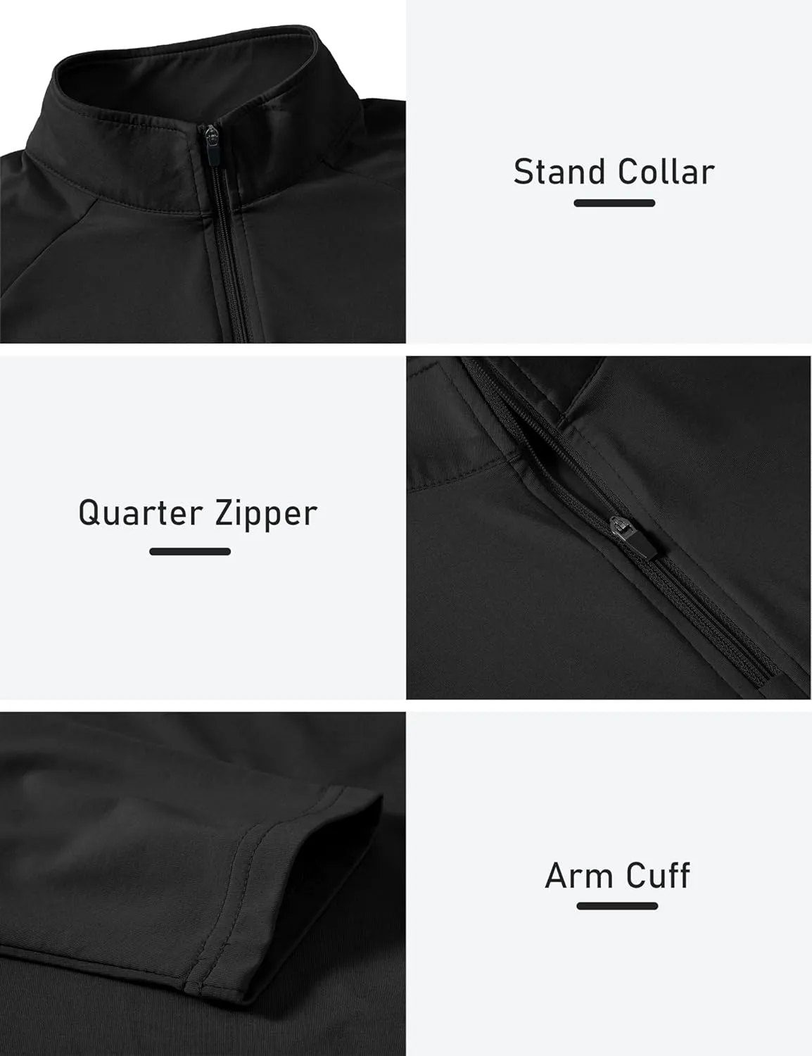 AIRIKE Long Sleeve Golf Polo Shirts for Women Stand Up Collar Thermal Fleece Womens Tank Top