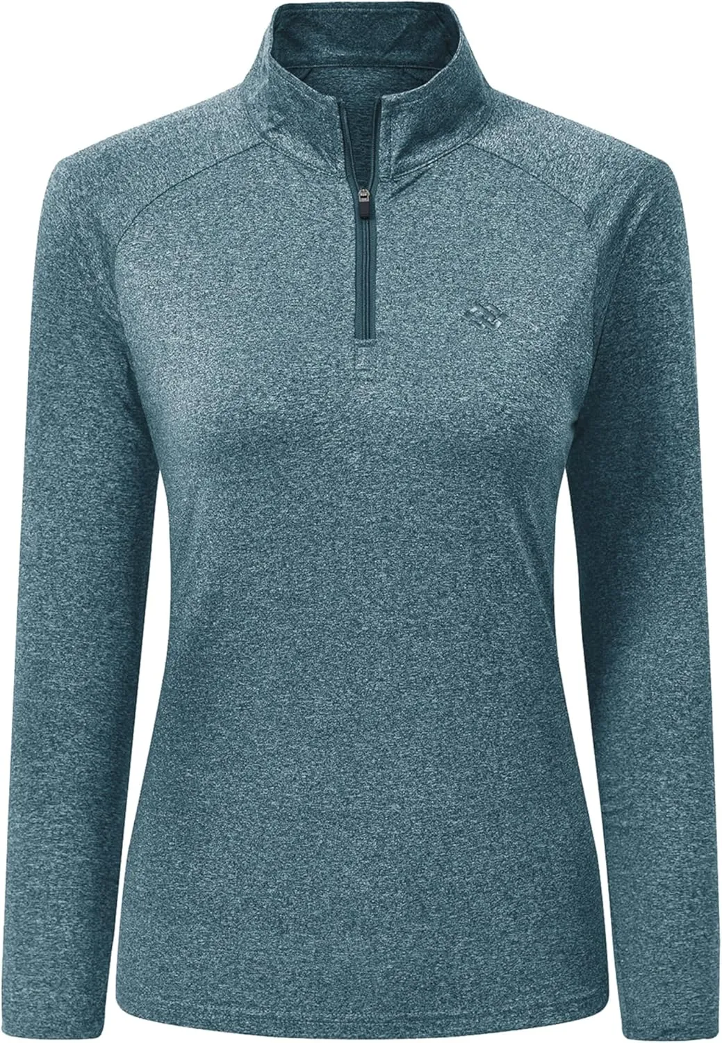AIRIKE Long Sleeve Golf Polo Shirts for Women Stand Up Collar Thermal Fleece Womens Tank Top