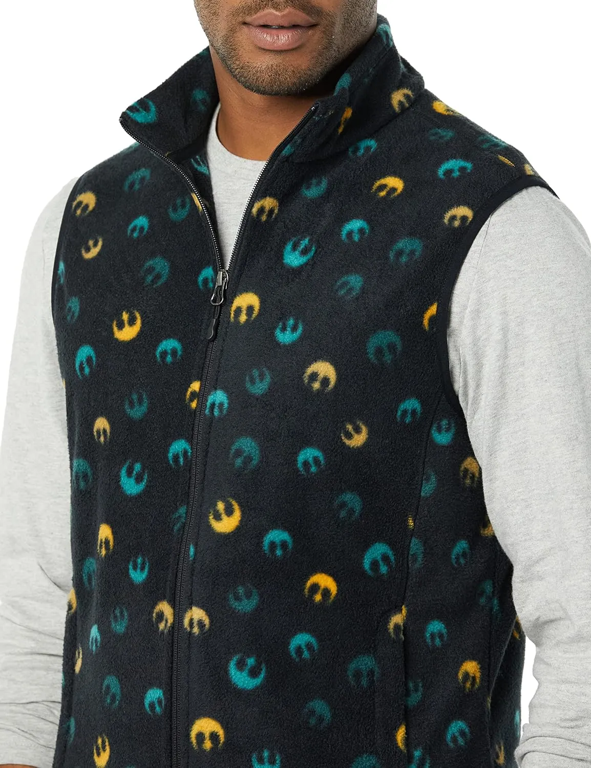 Amazon Essentials Disney | Marvel | Star Wars Men's Polar Fleece Vests