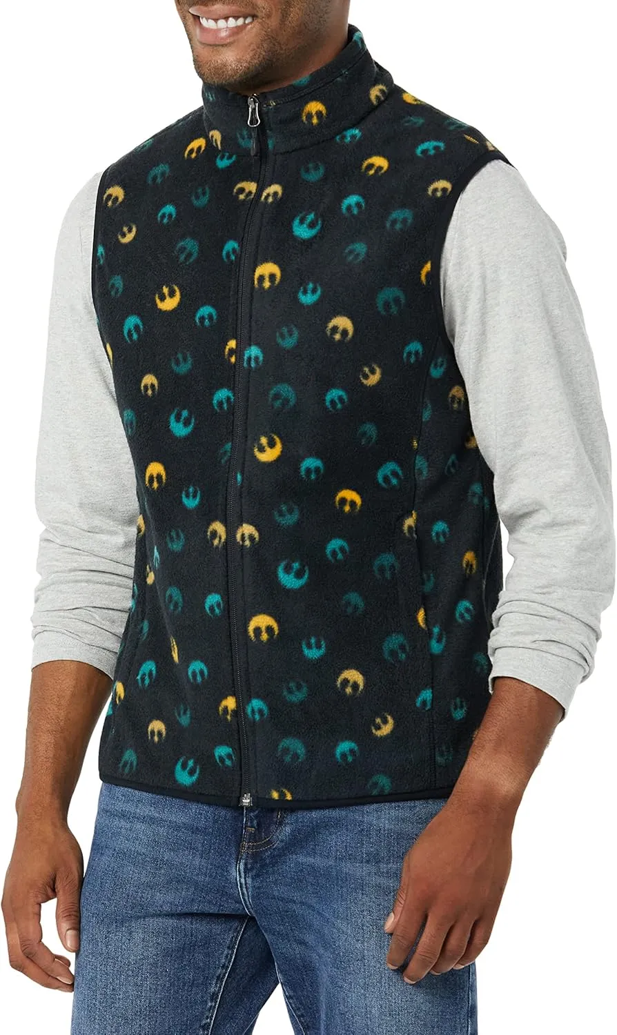 Amazon Essentials Disney | Marvel | Star Wars Men's Polar Fleece Vests