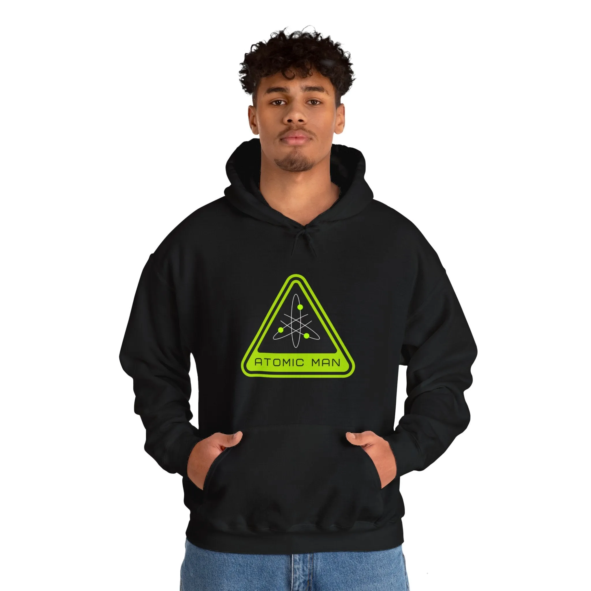 Atomic Man Sign Retro Sci-Fi Hoodie