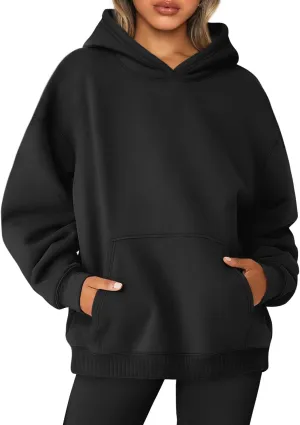 AUTOMET Womens Oversized Sweatshirts Fleece Hoodies Long Sleeve Shirts Pullover Fall Outfits 2025 with Pocket