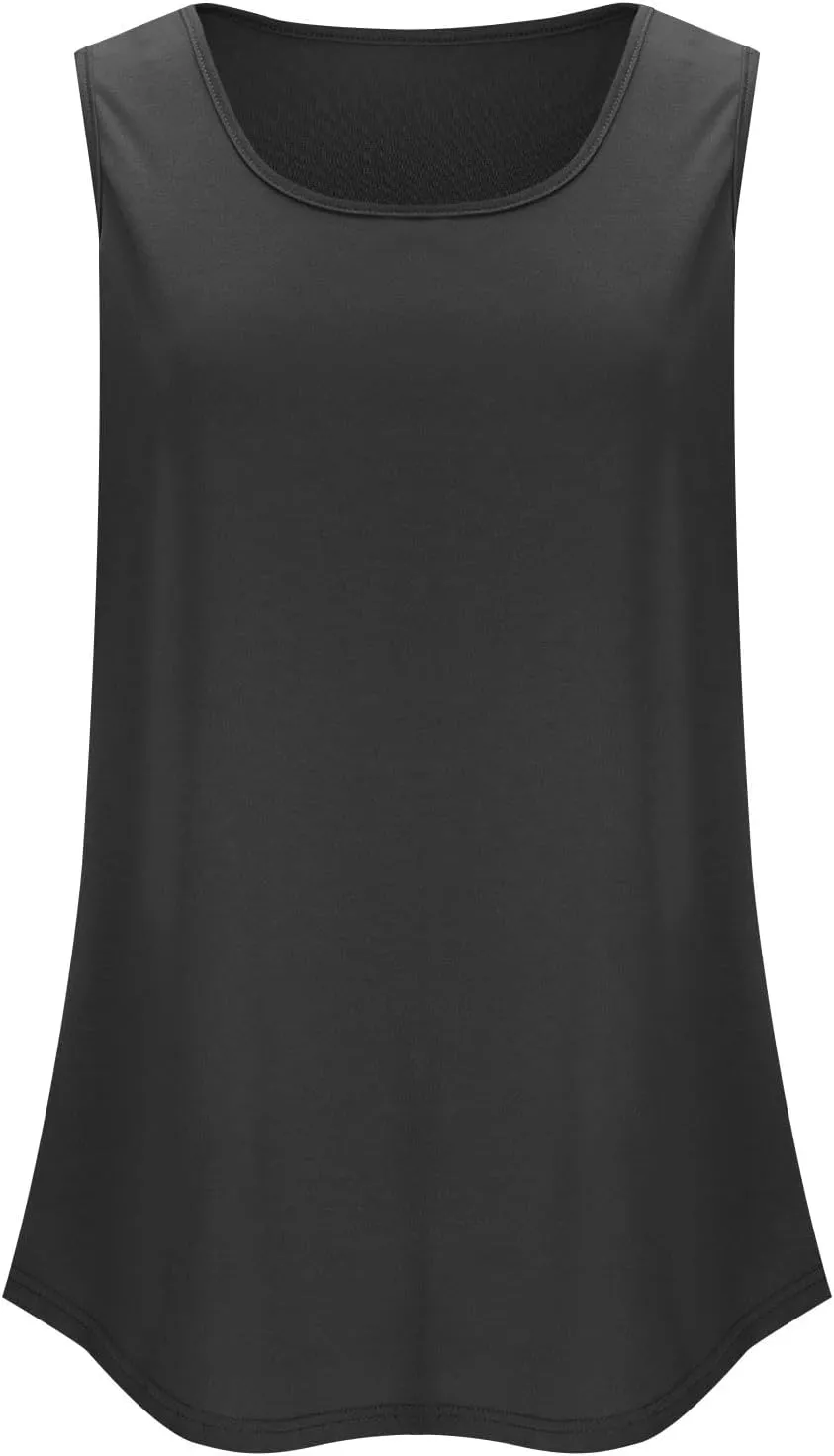 Boat Neck Vests for Women Summer Fall Sleeveless Loose Fit Cami Tank Basic Top Vests Women 2025 Fashion Y2K
