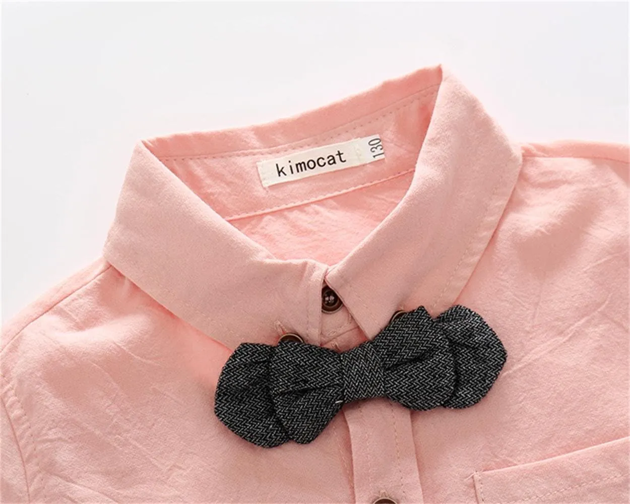 Boys 3Pcs Clothing Sets Cotton Long Sleeve Bowtie Shirts  Vest  Pants Casual Suit