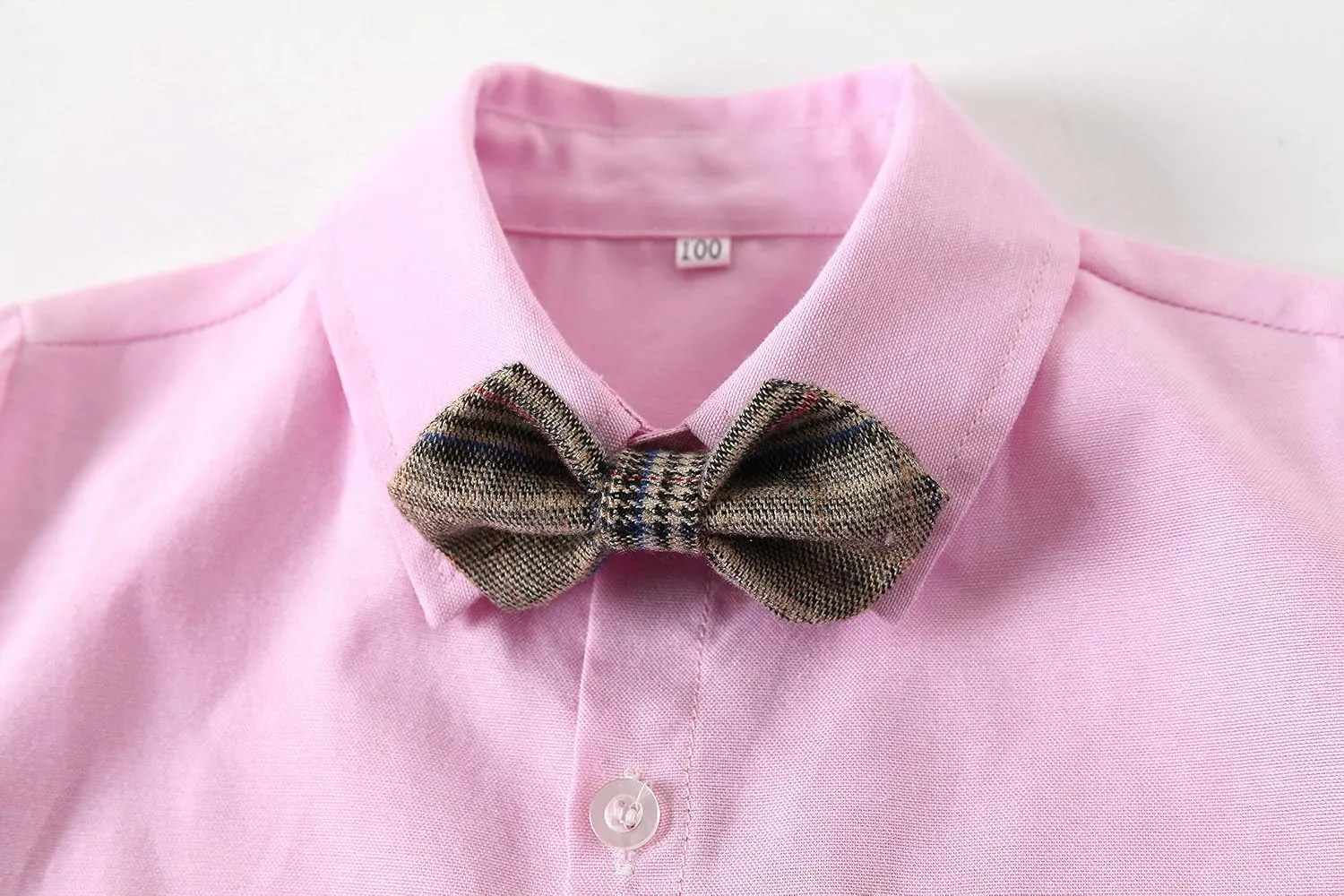 Boys 3Pcs Clothing Sets Cotton Long Sleeve Bowtie Shirts  Vest  Pants Casual Suit