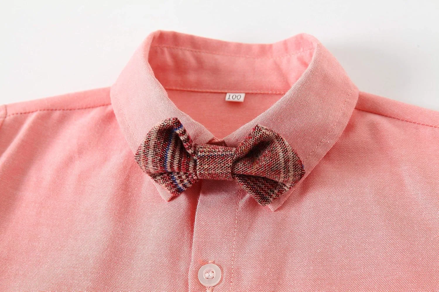 Boys 3Pcs Clothing Sets Cotton Long Sleeve Bowtie Shirts  Vest  Pants Casual Suit