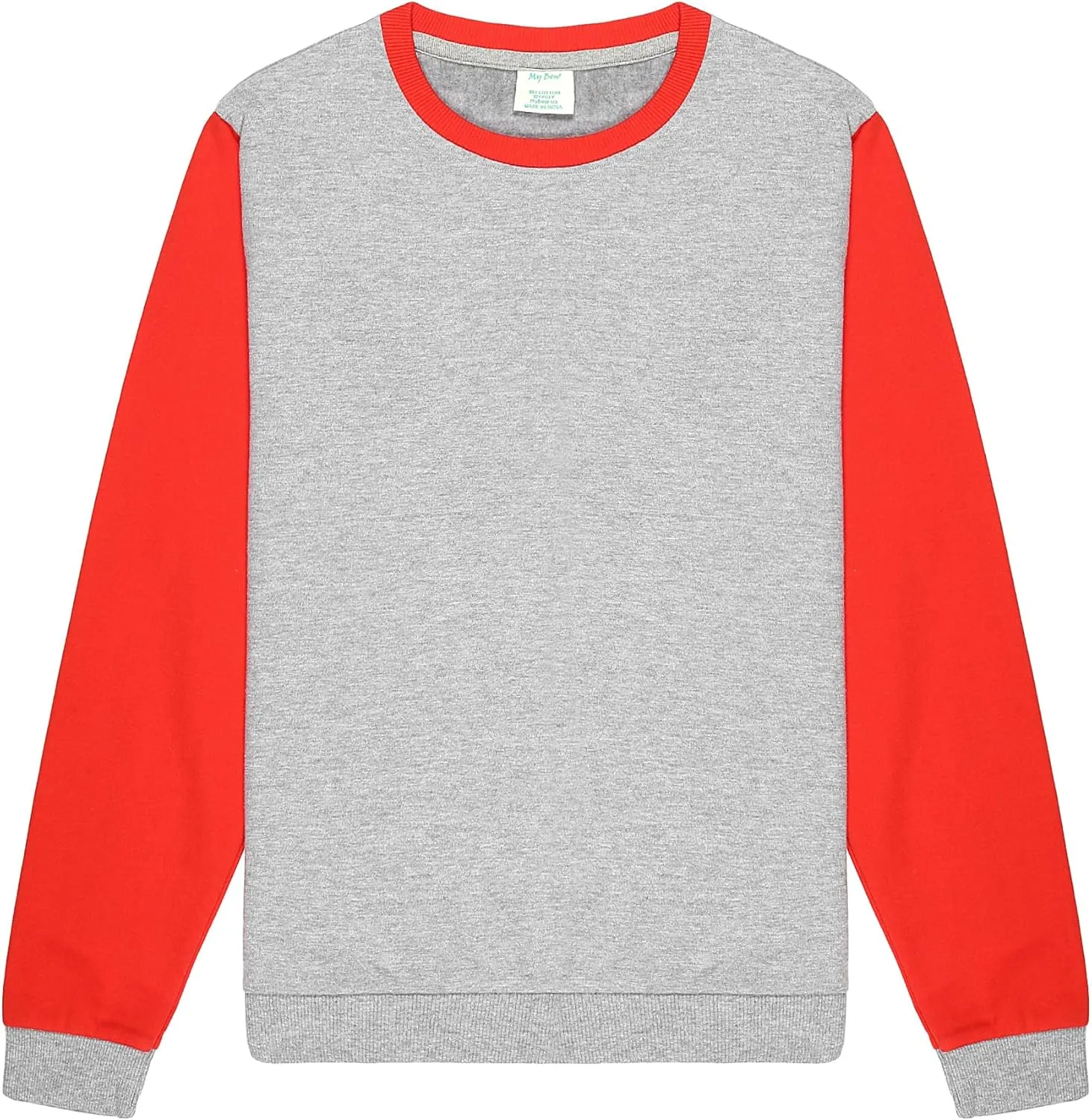 Boys sweatshirt, round neck, full sleeve, brushed fleece pullover