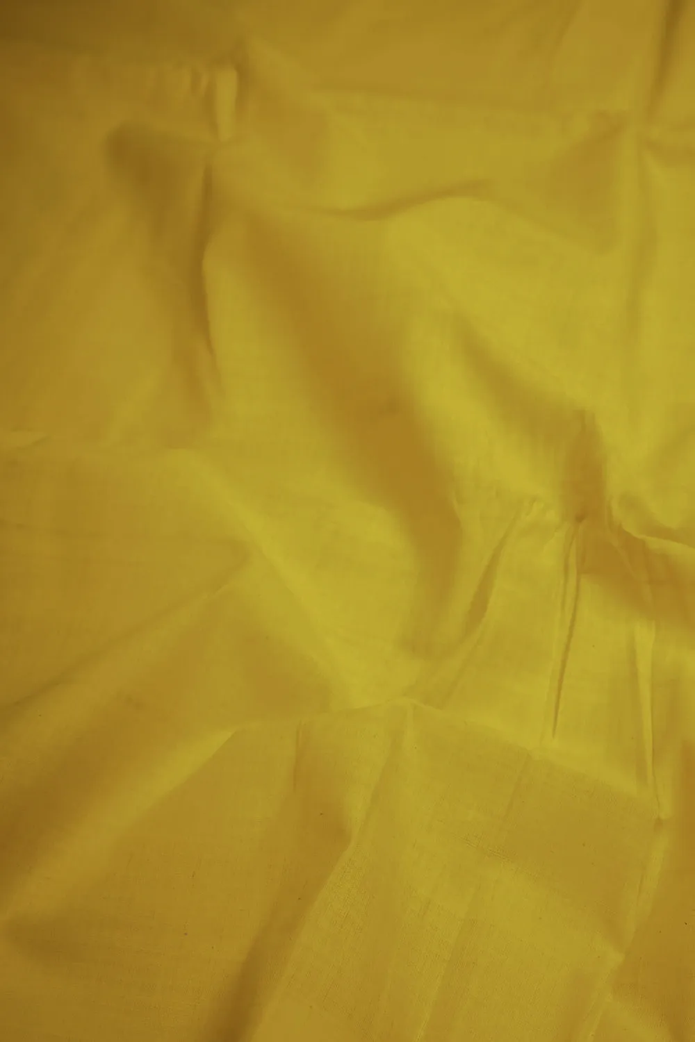 Bumblebee Yellow Plain Mangalagiri Cotton Fabric