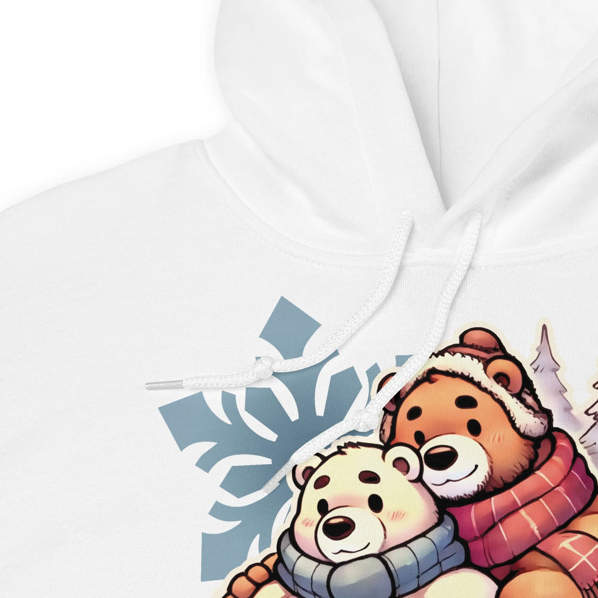 Cuddly Bear Winter Hoodie  Cozy Gay Bear Pride Design for Winter Snuggles