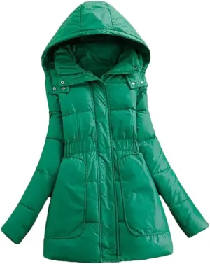 Down Cotton Parkas Coat Womens Jacket Winter Warm Padded Parkas Long Hooded Snow Wear Outwear Puffer Coat