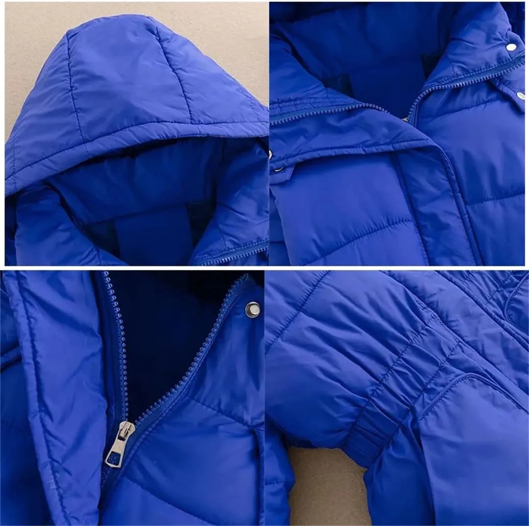 Down Cotton Parkas Coat Womens Jacket Winter Warm Padded Parkas Long Hooded Snow Wear Outwear Puffer Coat