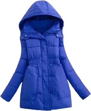 Down Cotton Parkas Coat Womens Jacket Winter Warm Padded Parkas Long Hooded Snow Wear Outwear Puffer Coat