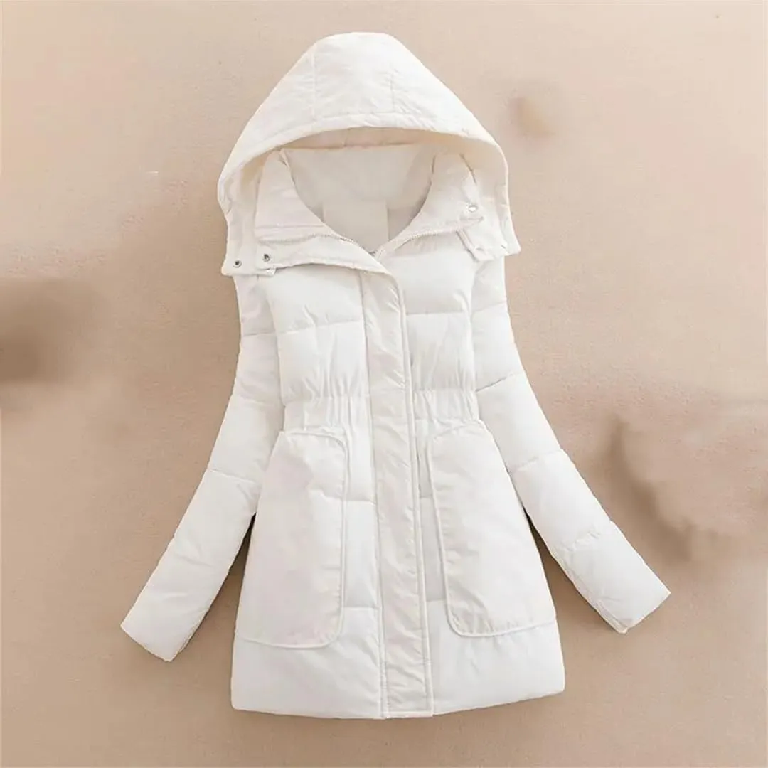 Down Cotton Parkas Coat Womens Jacket Winter Warm Padded Parkas Long Hooded Snow Wear Outwear Puffer Coat