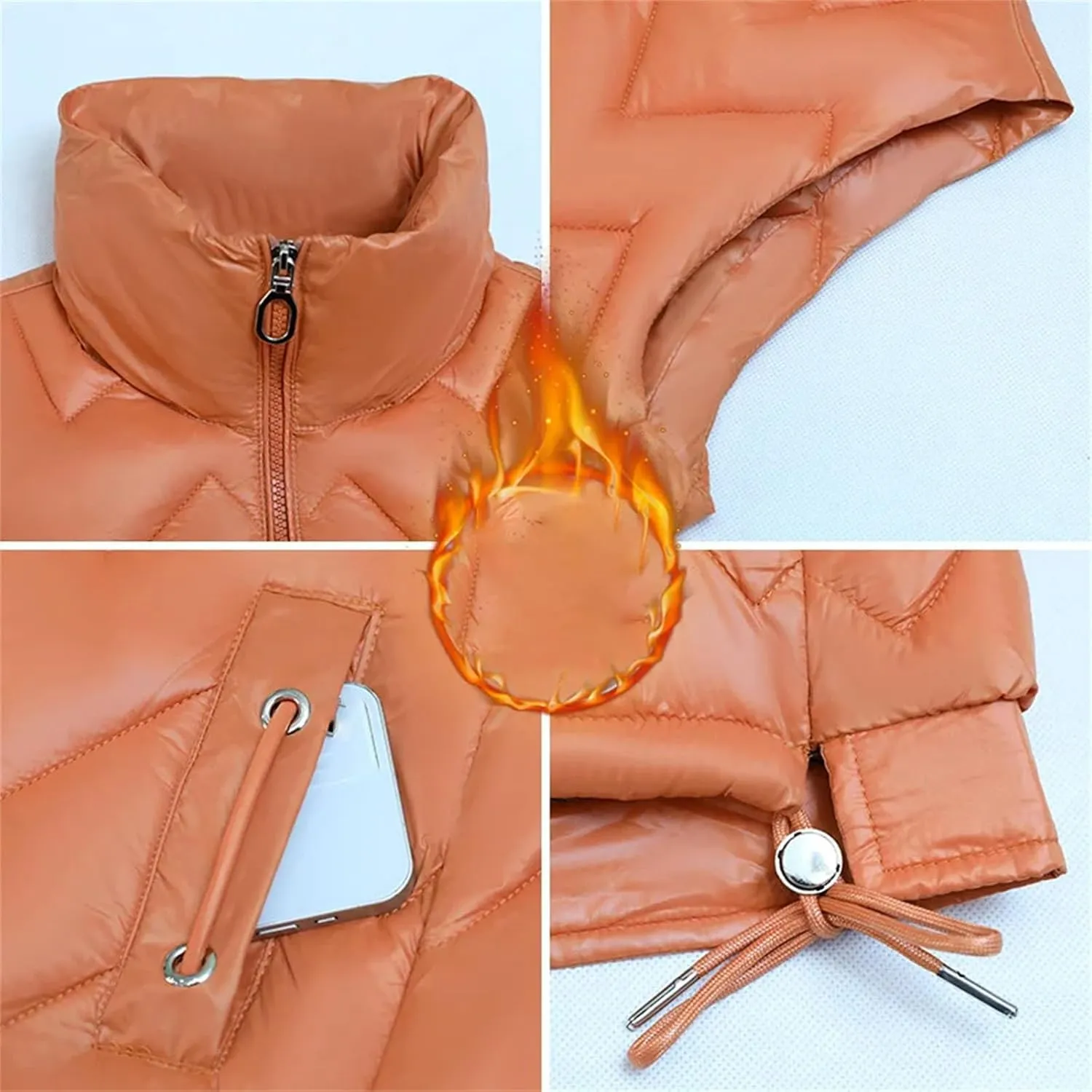 Down Cotton Waistcoat Womens Autumn Winter Parkas Thicken Warm Cotton-Padded Vests Coat Female Sleeveless Jacket Vests