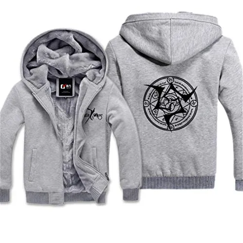 Fate Zero Hoodies - Winter Thicken Fleece Warm Zipper Hooded Jacket