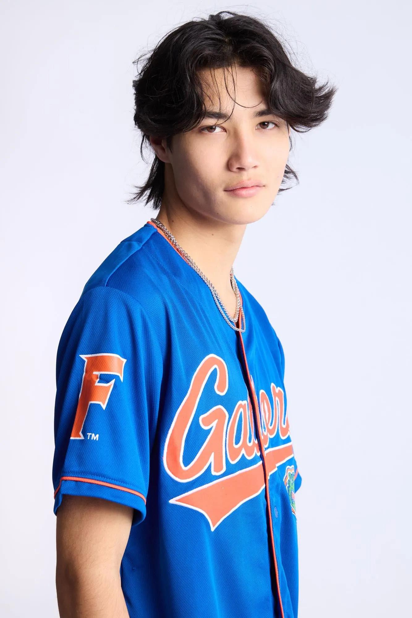 Florida Gators Button-Up Baseball Jersey