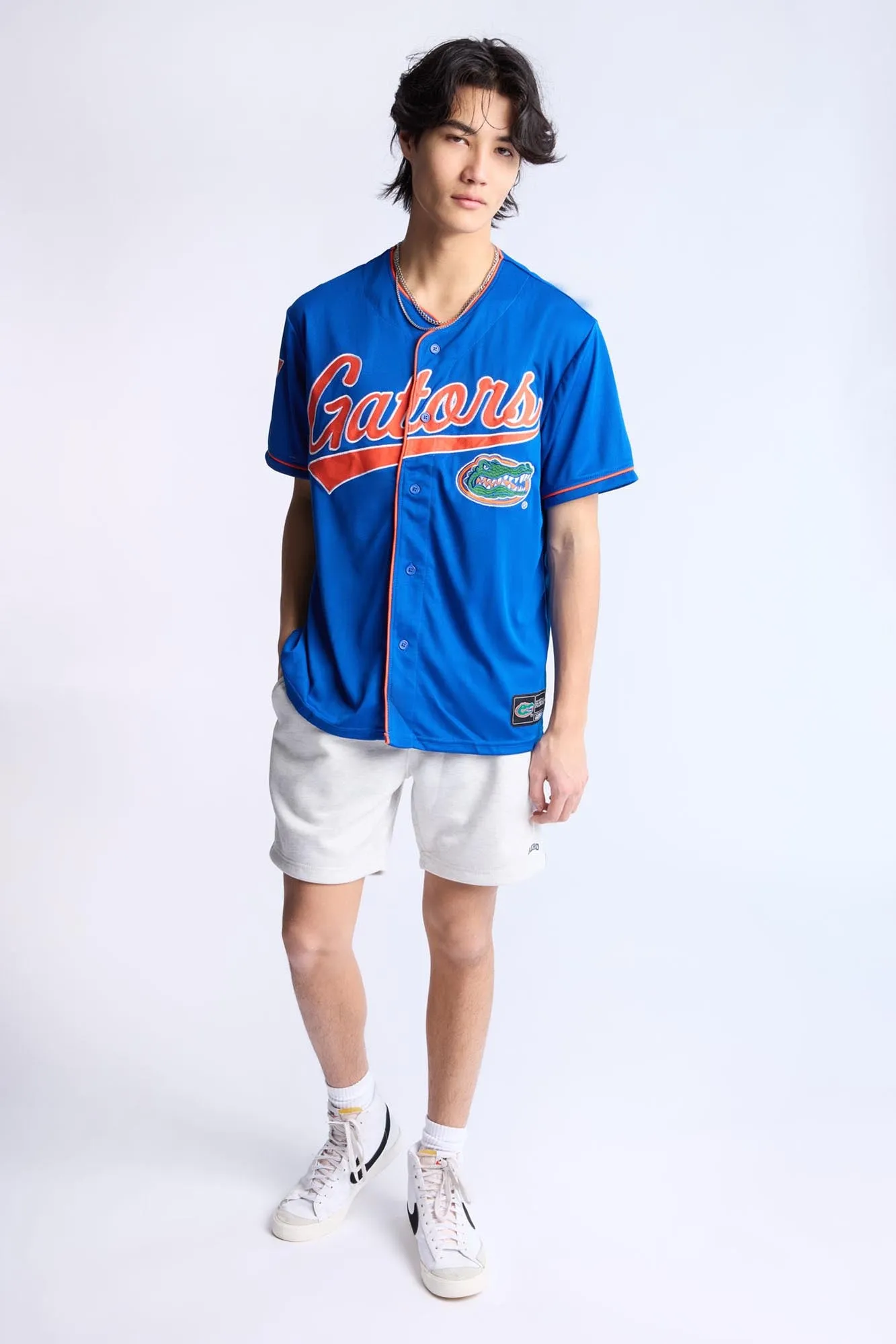 Florida Gators Button-Up Baseball Jersey
