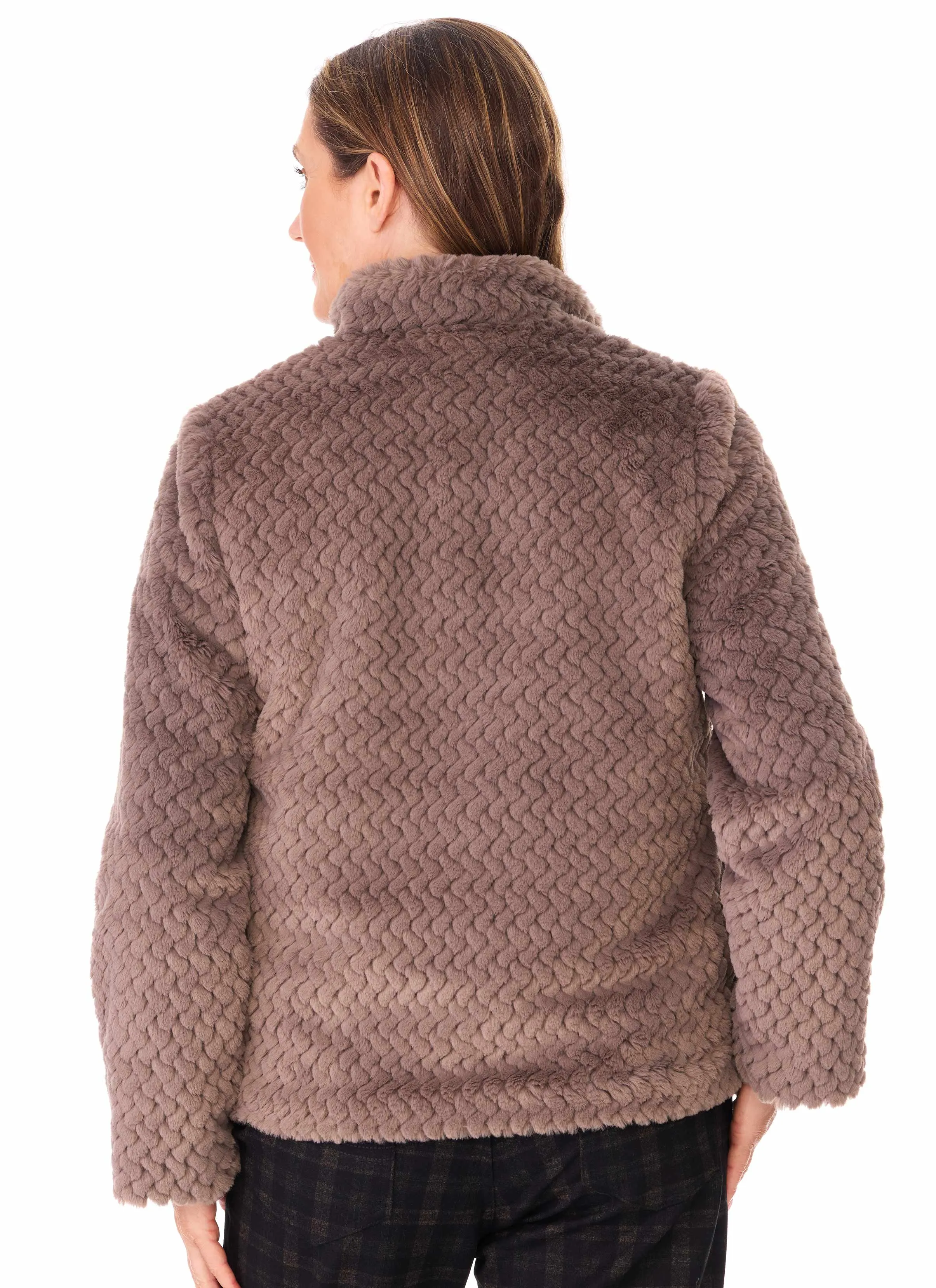 FRANCES LINED FAUX FUR JACKET