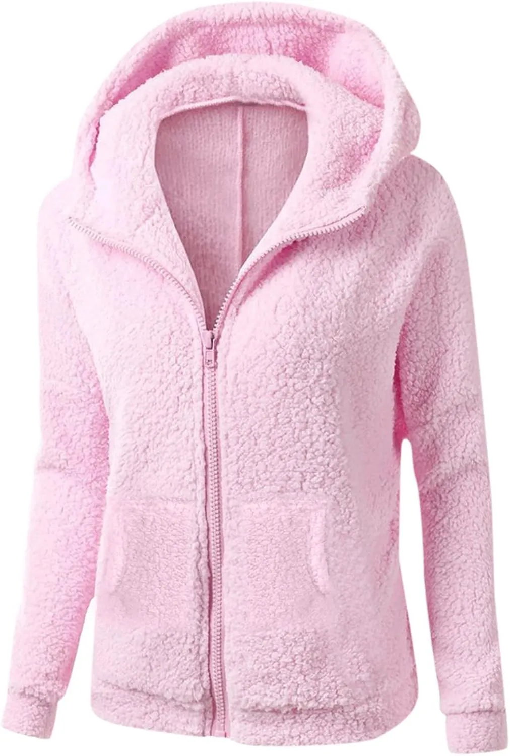 GOFULY Oversized Hoodie For Women Zip Up Casual Fall Winter Coats Plus Size Trendy Sharpa Fleece Jacket With Pocket Clothes