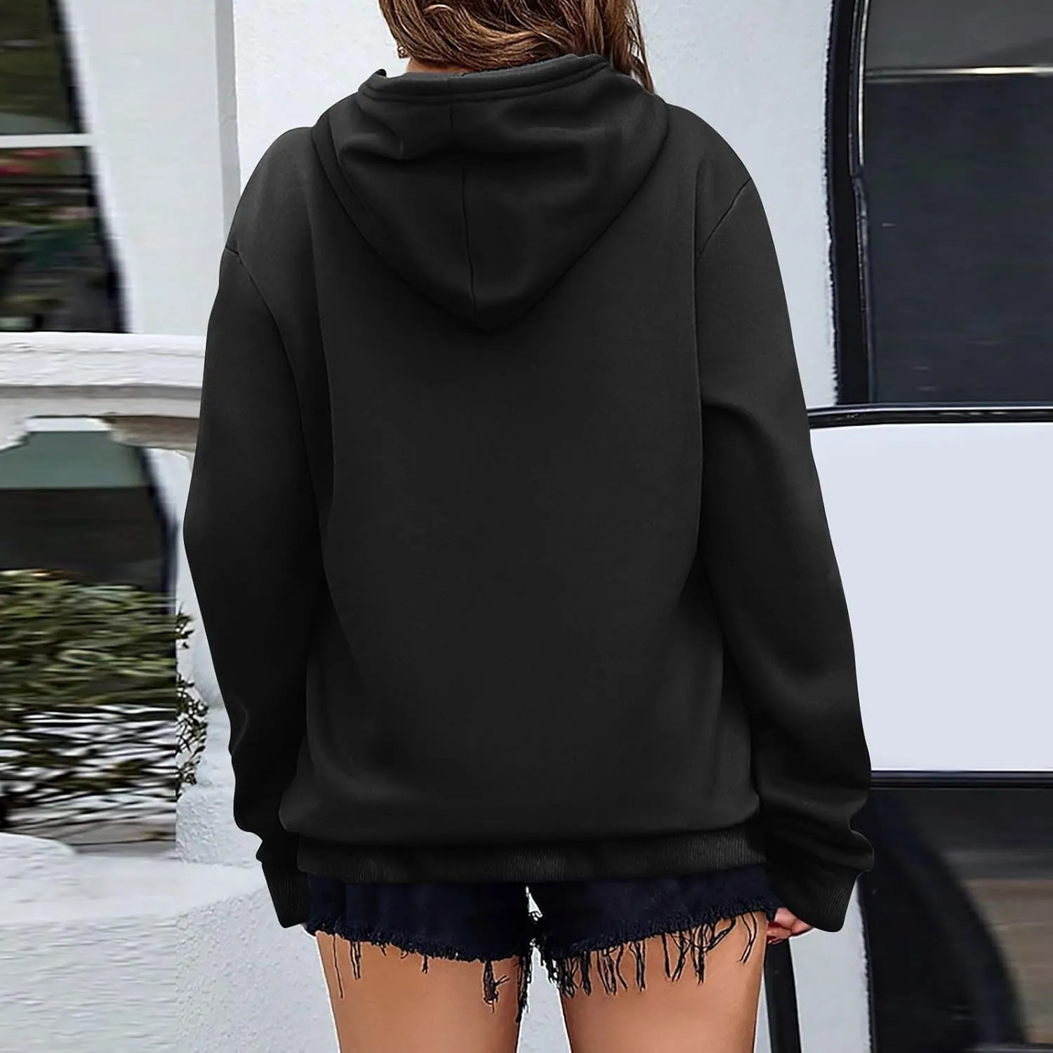 Gumipy Women Oversized Hoodie Sweatshirt Drawstring Fleece Pullover Hoodies Fashion Long Sleeve Pullover Tops with Pocket