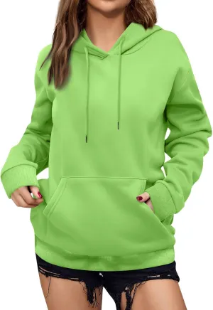 Gumipy Women Oversized Hoodie Sweatshirt Drawstring Fleece Pullover Hoodies Fashion Long Sleeve Pullover Tops with Pocket