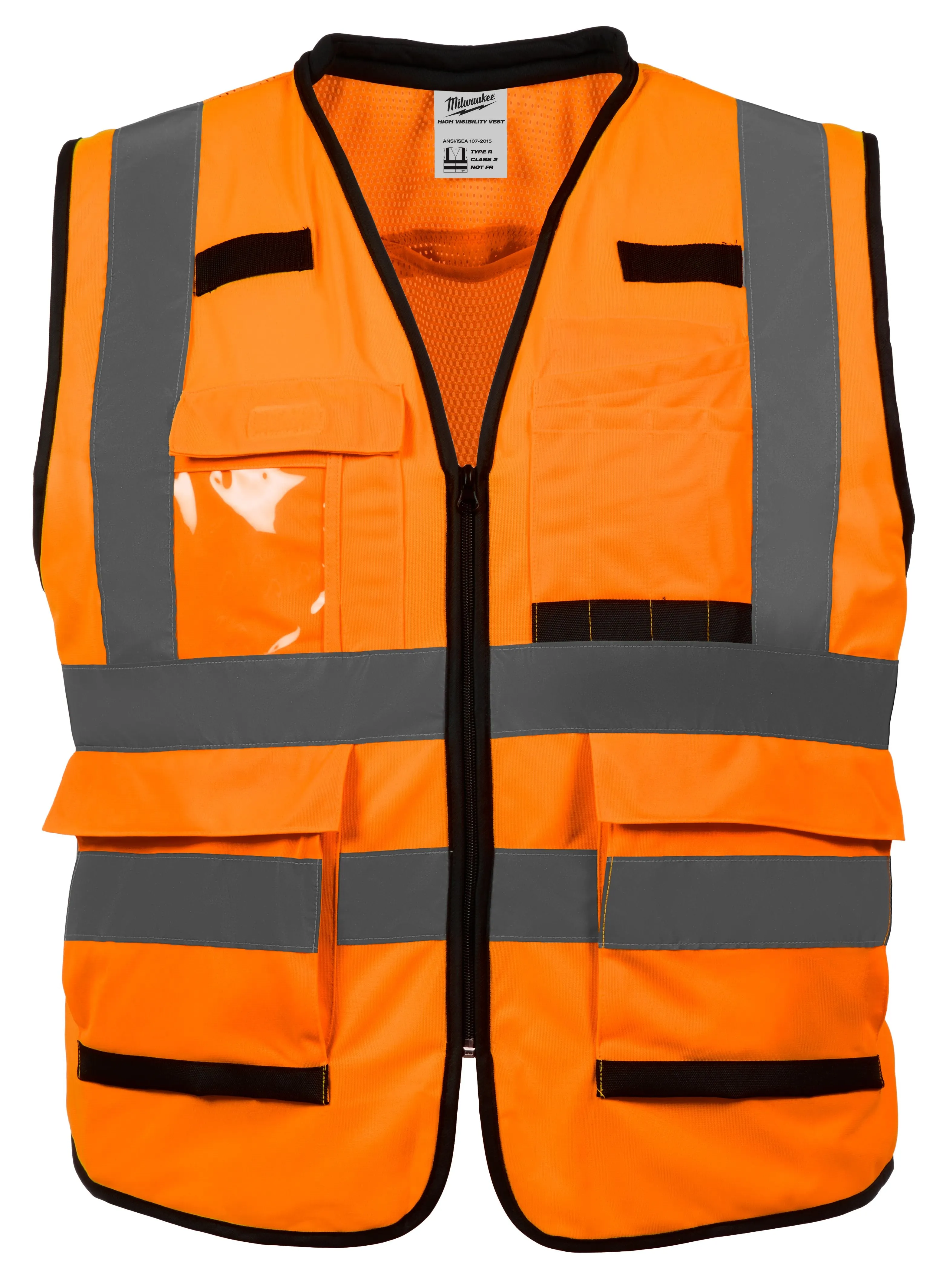 Hi-Vis Vest - Milwaukee® Class 2 High Visibility Performance Safety Vest, 12 Pack, 48-73-50