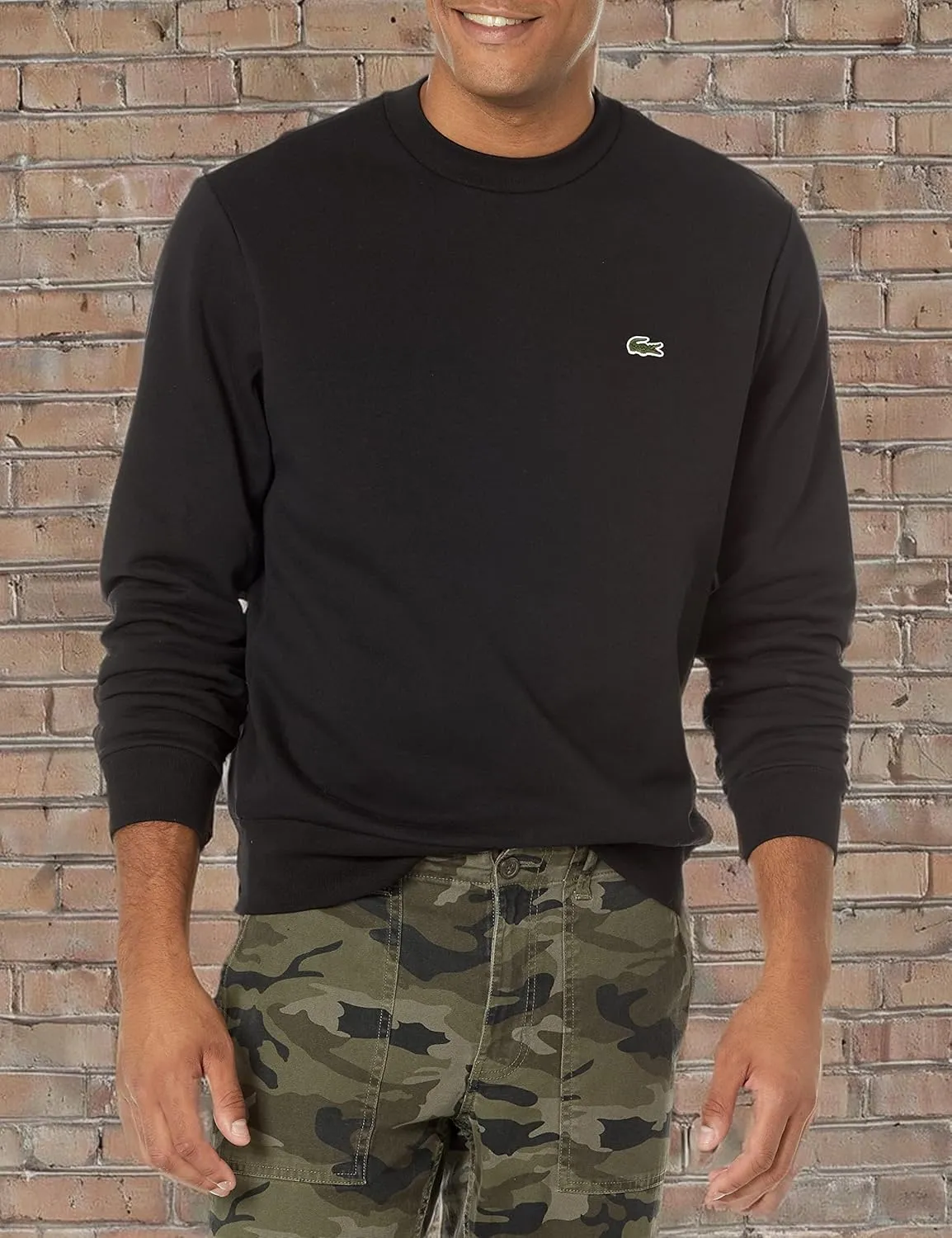 Lacoste Men's Organic Brushed Cotton Sweatshirt