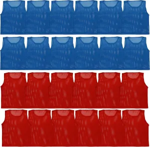 LITEMESH Pinnies (Set of 12/24 Practice Vests) Youth Pinnies, Pennies for Sports Youth, and Scrimmage Vests