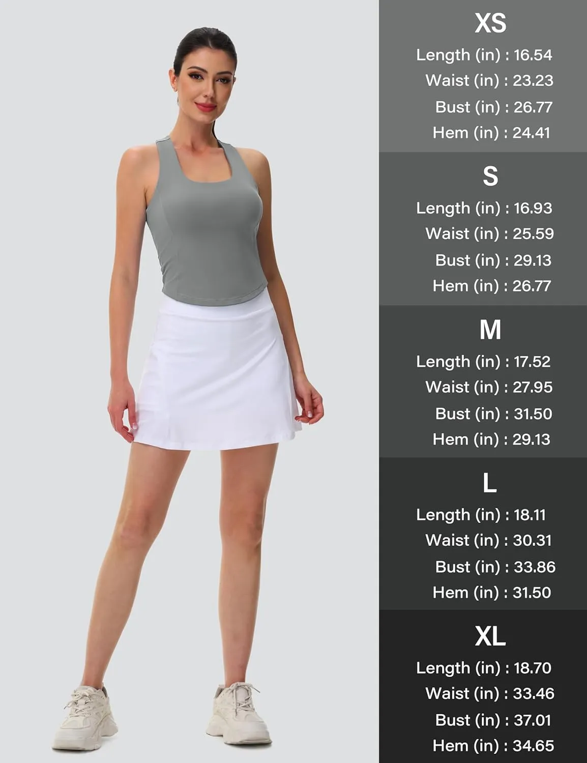 MAGCOMSEN Women's Crop Workout Tank Tops with Built in Bra Fitted Racerback Sleeveless Yoga Shirts Camisole