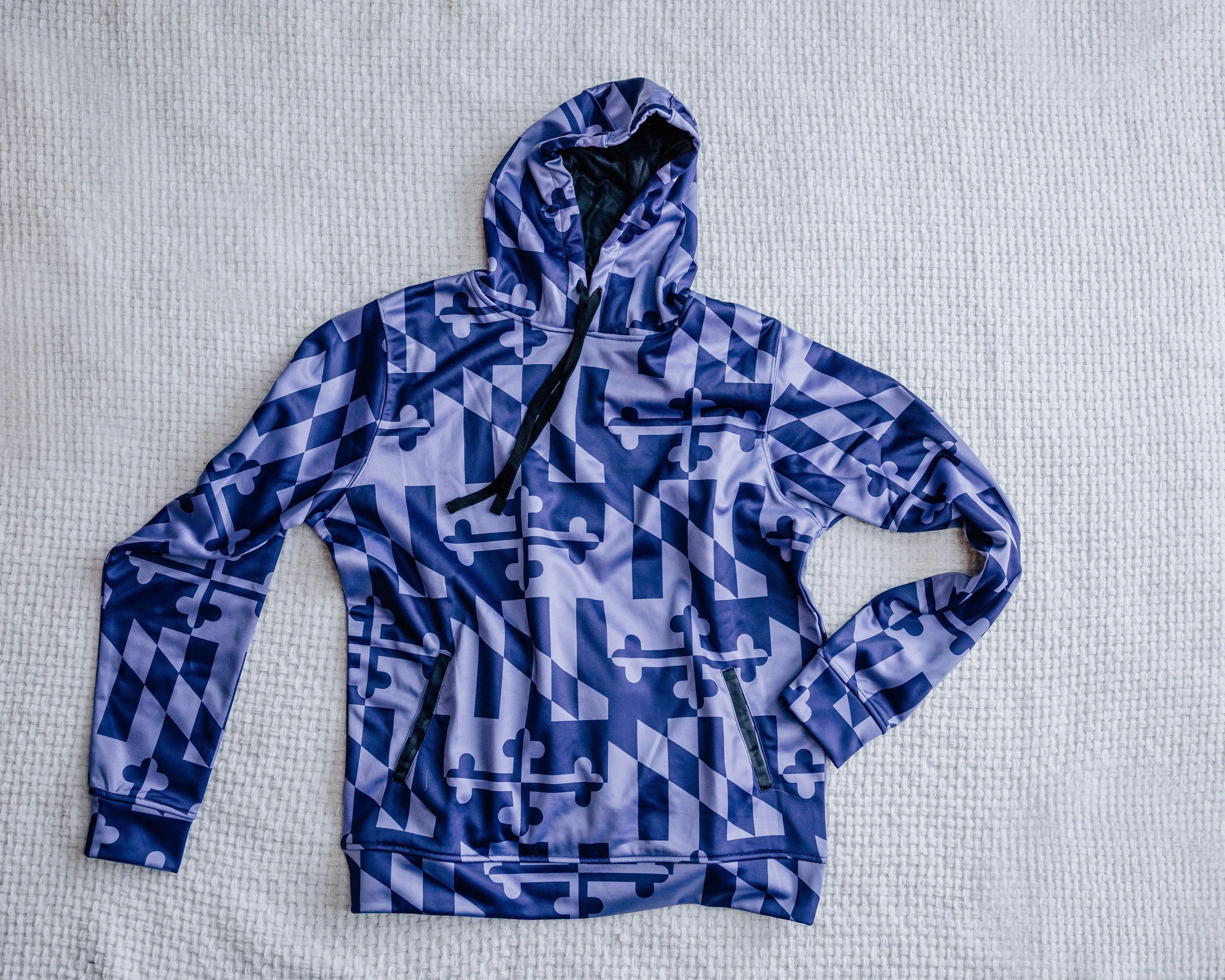 Maryland Flag (Purple Monochrome) / Hoodie