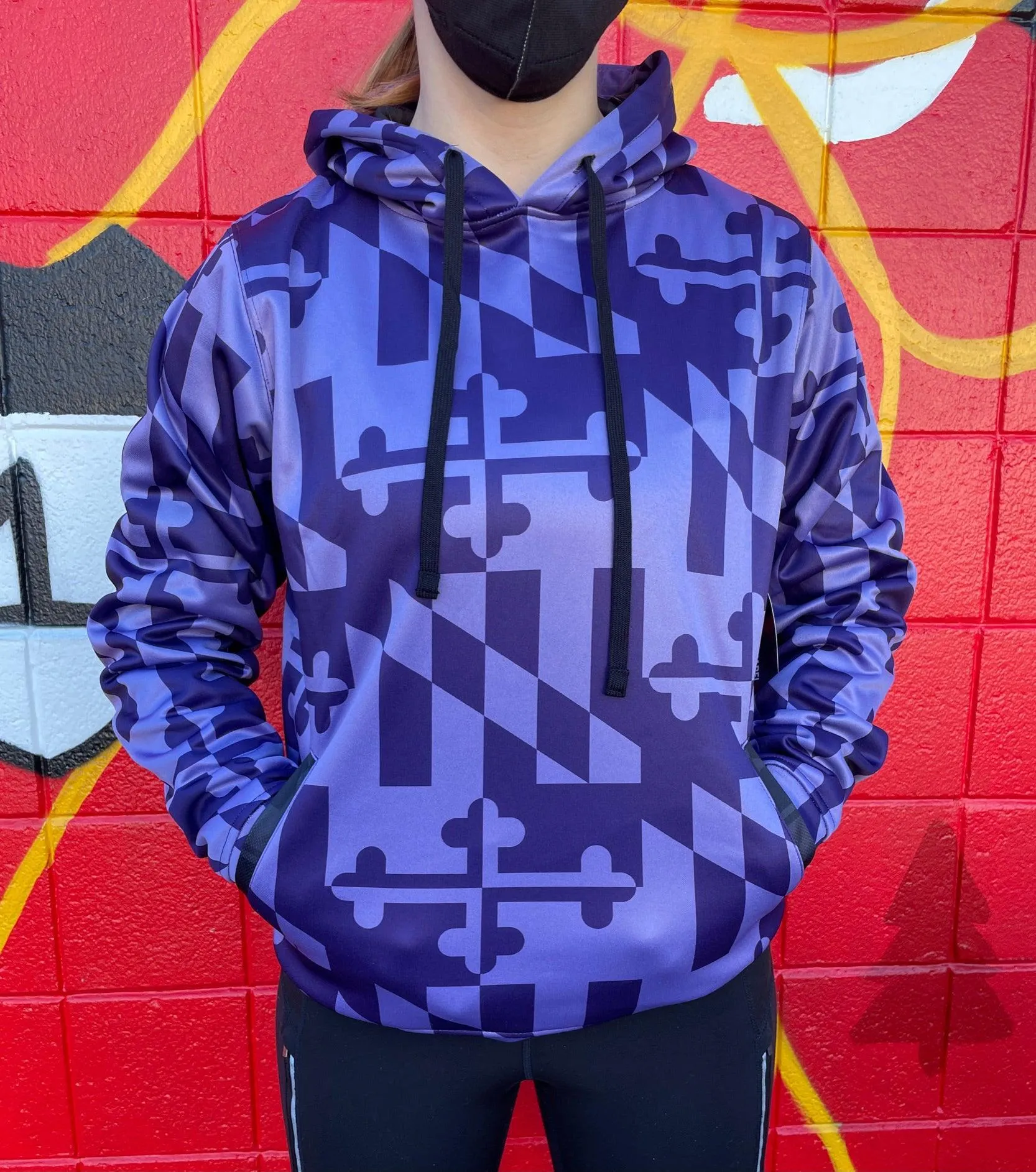 Maryland Flag (Purple Monochrome) / Hoodie