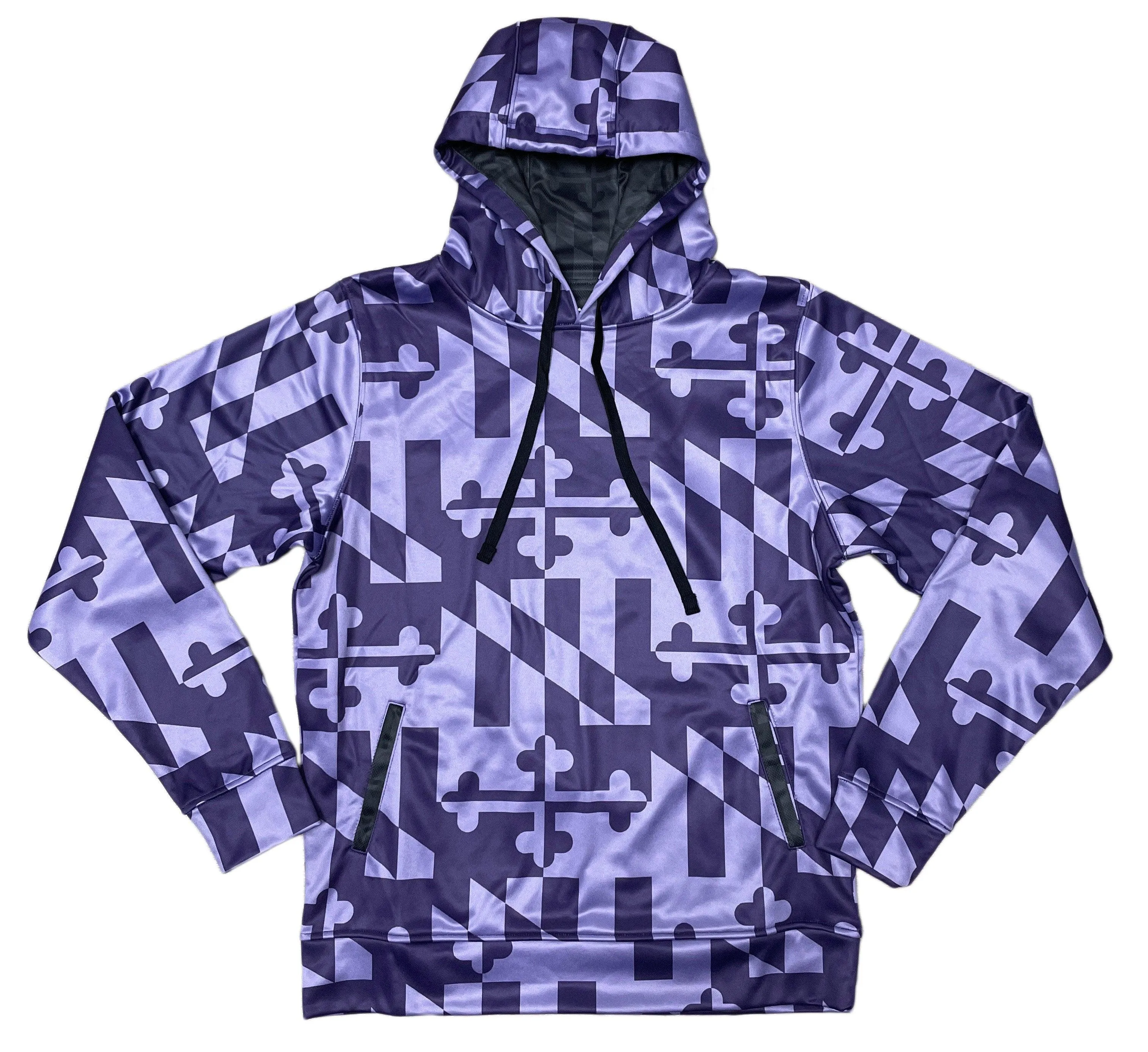Maryland Flag (Purple Monochrome) / Hoodie
