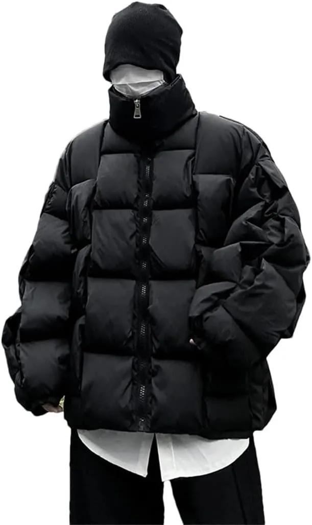Men Thick Jacket Men Parkas Jacket Outwear Coats Solid Stand Collar Windbreaker Cotton Padded Jacket