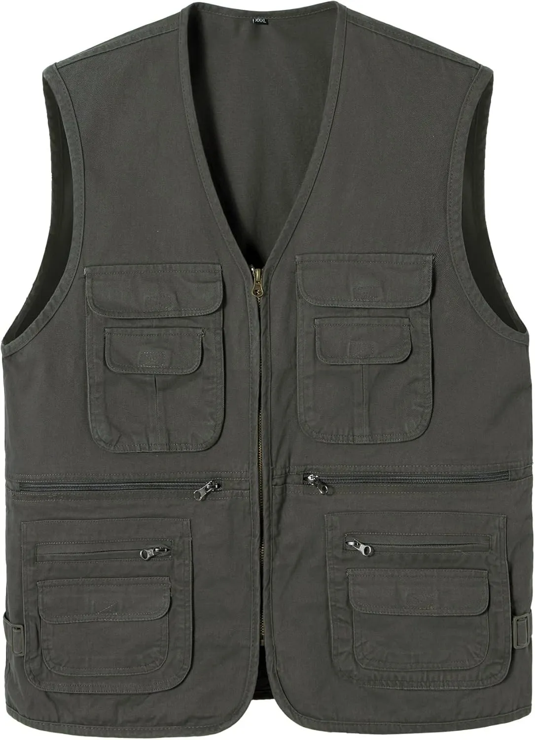 Men's Fishing Vest with Multi-Pocket Sleeveless Jacket Hunting Vest Safari Travel Outdoor Casual Vest Gilet