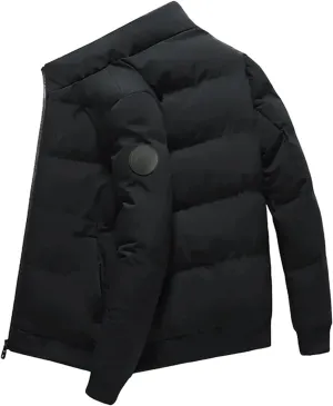 Men's Padded Cotton Warm and windproof Jacket Thick Casual Parkas coat