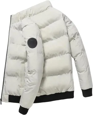 Men's Padded Cotton Warm and windproof Jacket Thick Casual Parkas coat