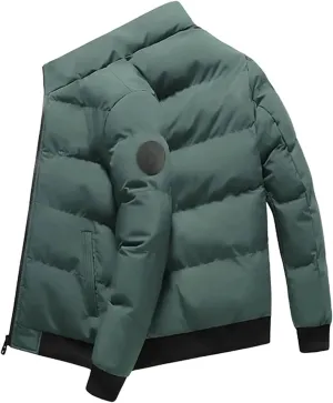 Men's Padded Cotton Warm and windproof Jacket Thick Casual Parkas coat