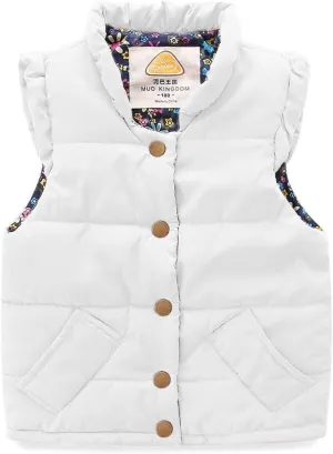 Mud Kingdom Little Girls Vests Outerwear Lightweight Cute Floral