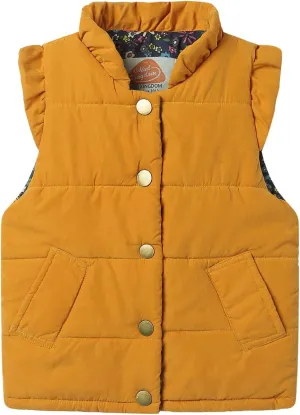 Mud Kingdom Little Girls Vests Outerwear Lightweight Cute Floral