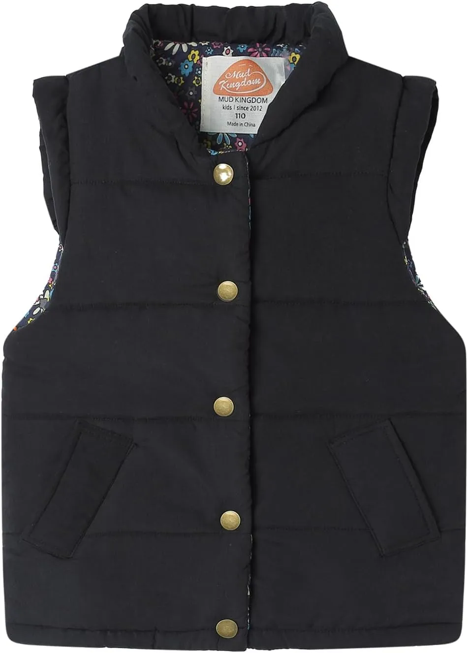 Mud Kingdom Little Girls Vests Outerwear Lightweight Cute Floral