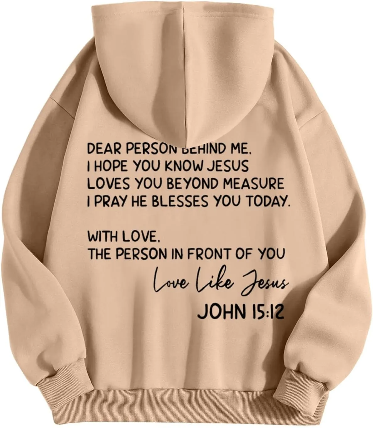 Oversized Letter Print Hoodies for Women Casual Long Sleeve Loose Fit Pullover 2025 Y2k Teen Girls Spring Clothes