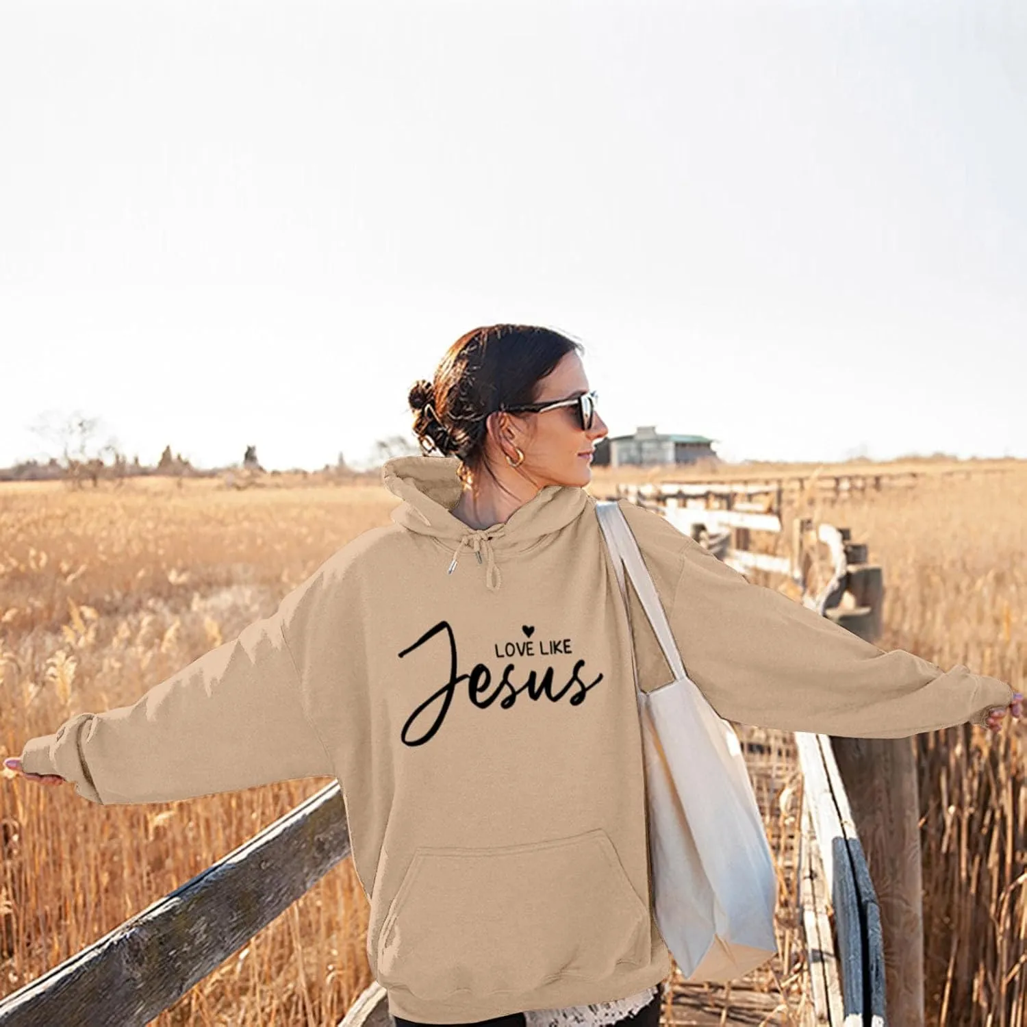 Oversized Letter Print Hoodies for Women Casual Long Sleeve Loose Fit Pullover 2025 Y2k Teen Girls Spring Clothes