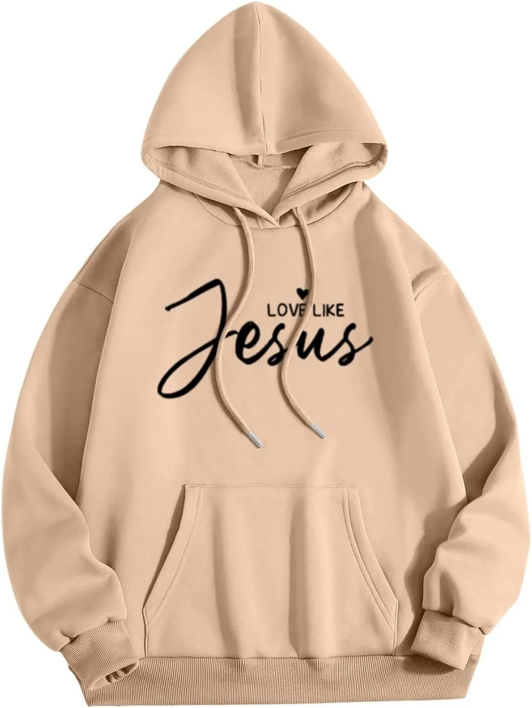 Oversized Letter Print Hoodies for Women Casual Long Sleeve Loose Fit Pullover 2025 Y2k Teen Girls Spring Clothes