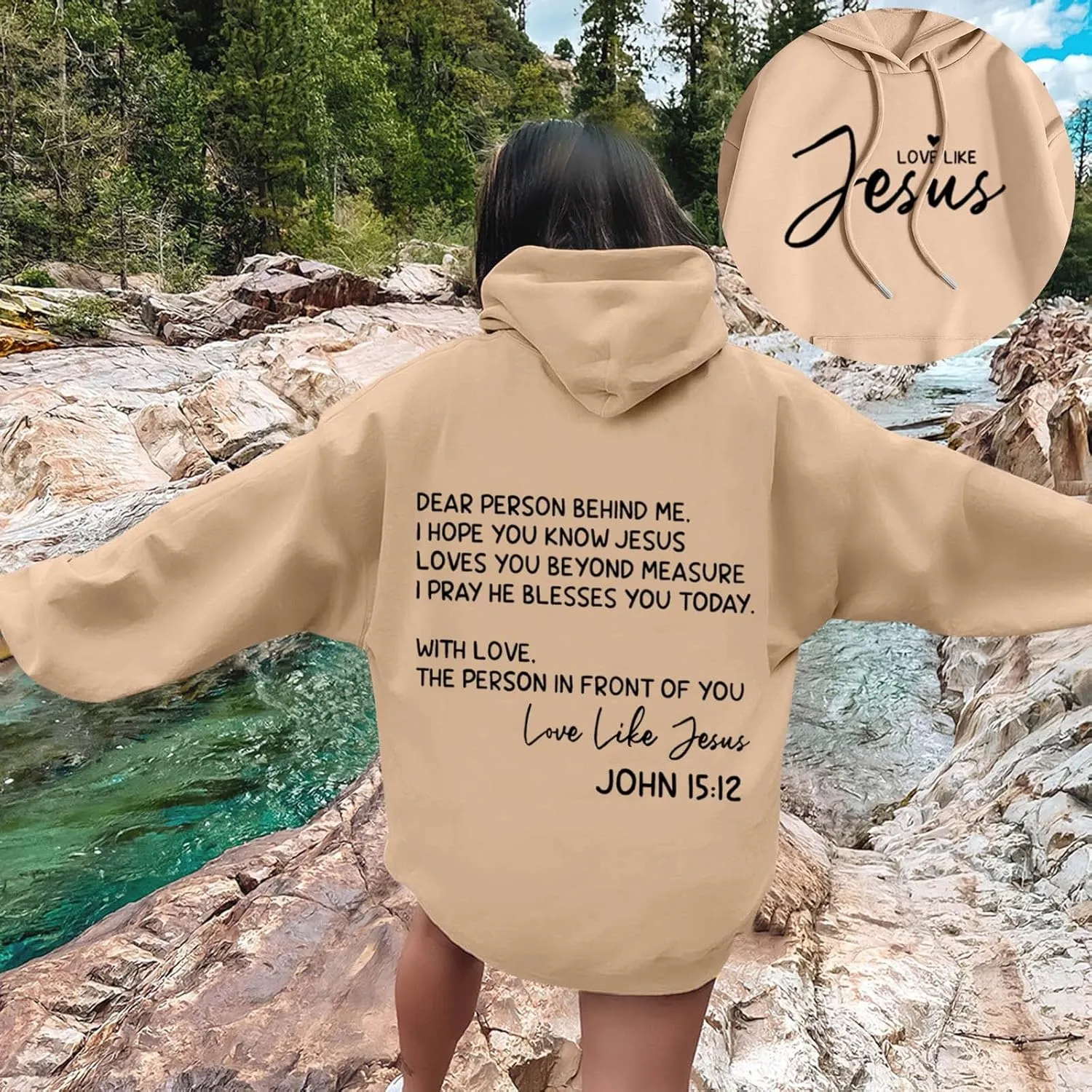 Oversized Letter Print Hoodies for Women Casual Long Sleeve Loose Fit Pullover 2025 Y2k Teen Girls Spring Clothes