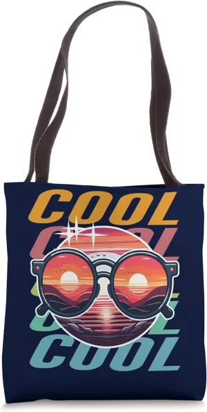 Retro Sunset  Cool and Stylish Vintage Vibes Tote Bag