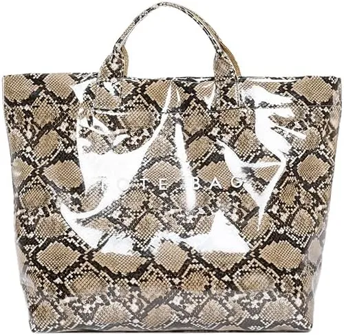 Snake Print PU Handbag - Stylish Hobo Purse for Women