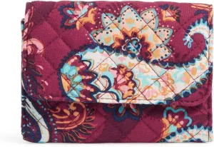 Vera Bradley Women's Cotton Riley Compact Wallet with RFID Protection