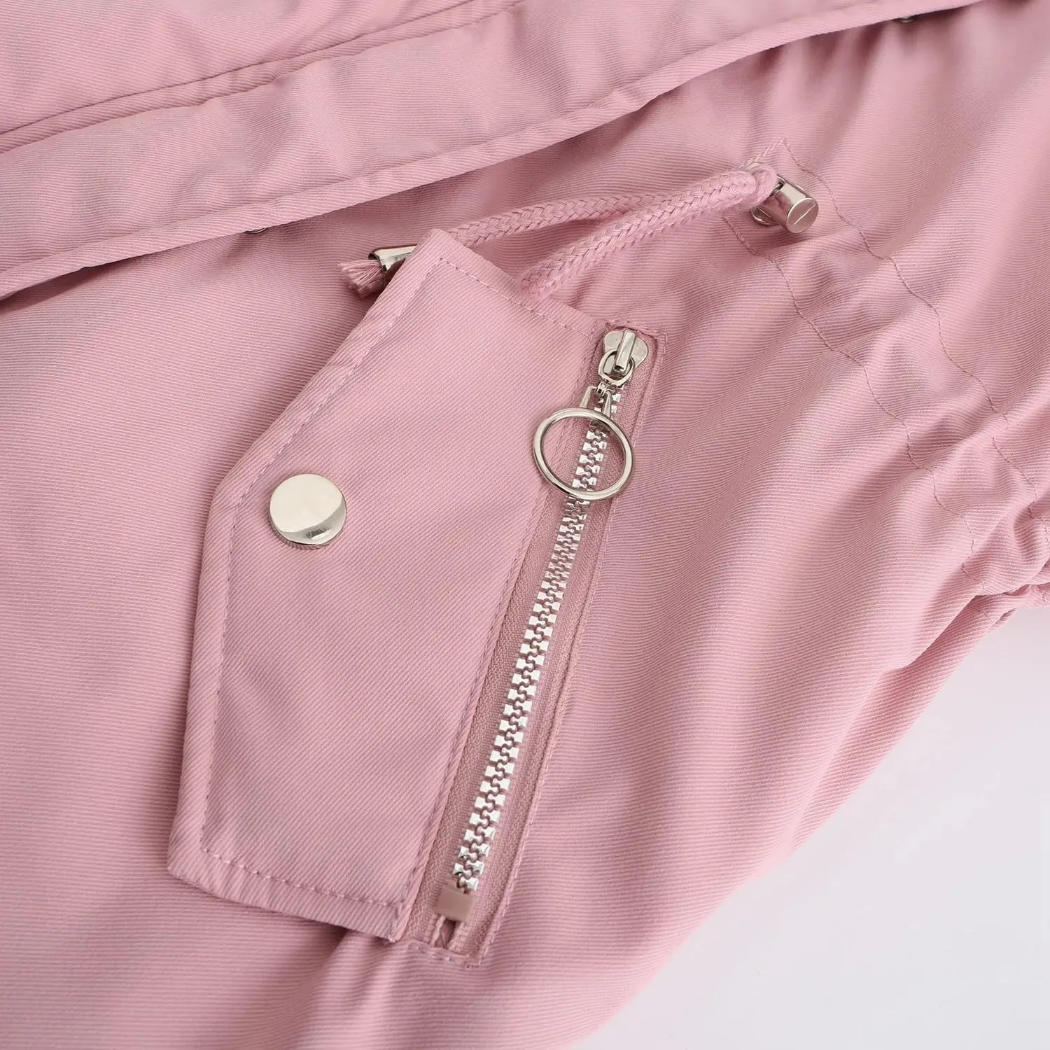 Women Oversized Parkas Coat Solid Thick Warm Hooded Cotton Padded Overcoat Casual Loose Outwear Jackets(EU XL)